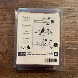 Stampin’ Up! Retired set Silhouette Sentiments